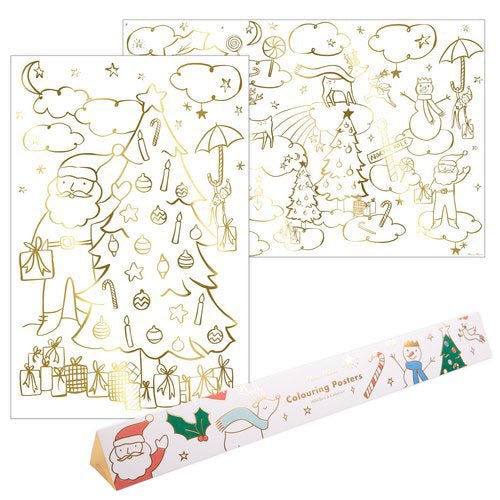 Christmas Coloring Posters Christmas Meri Meri  Paper Skyscraper Gift Shop Charlotte