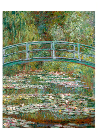 Claude Monet Bridge Over a Pond of Water Lilies Notecard Cards Pomegranate  Paper Skyscraper Gift Shop Charlotte