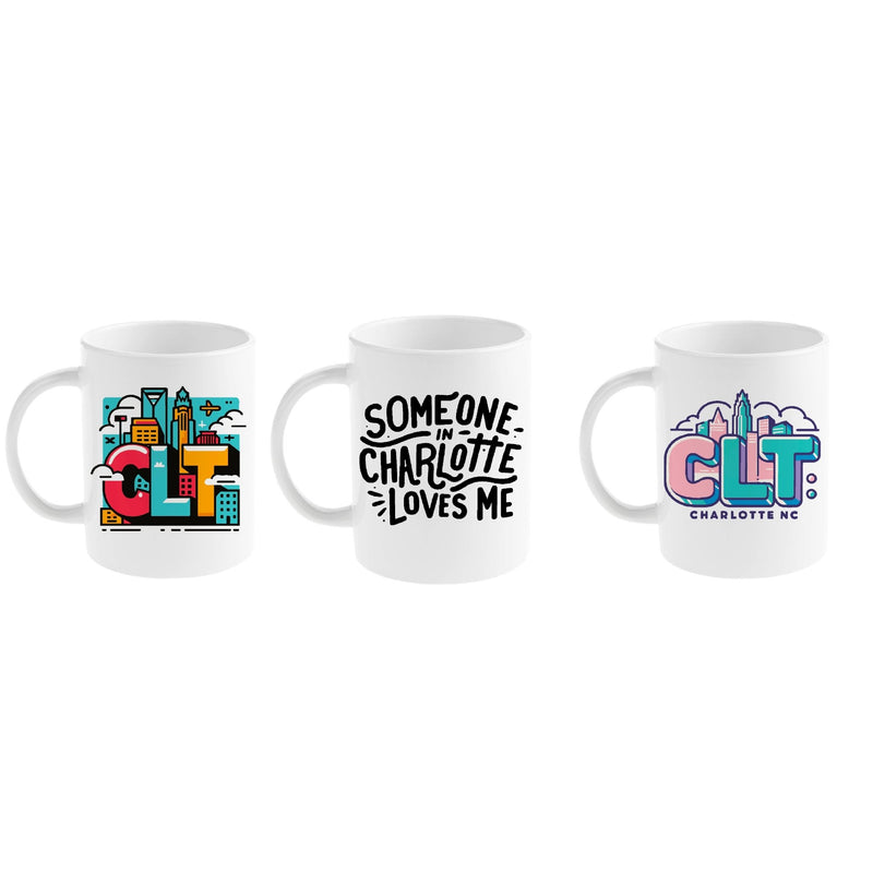 CLT mug | Bubblegum  Paper Skyscraper  Paper Skyscraper Gift Shop Charlotte