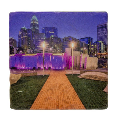 CLT Romare Bearden Park Coaster Coasters Nelson's Gift Wholesale  Paper Skyscraper Gift Shop Charlotte