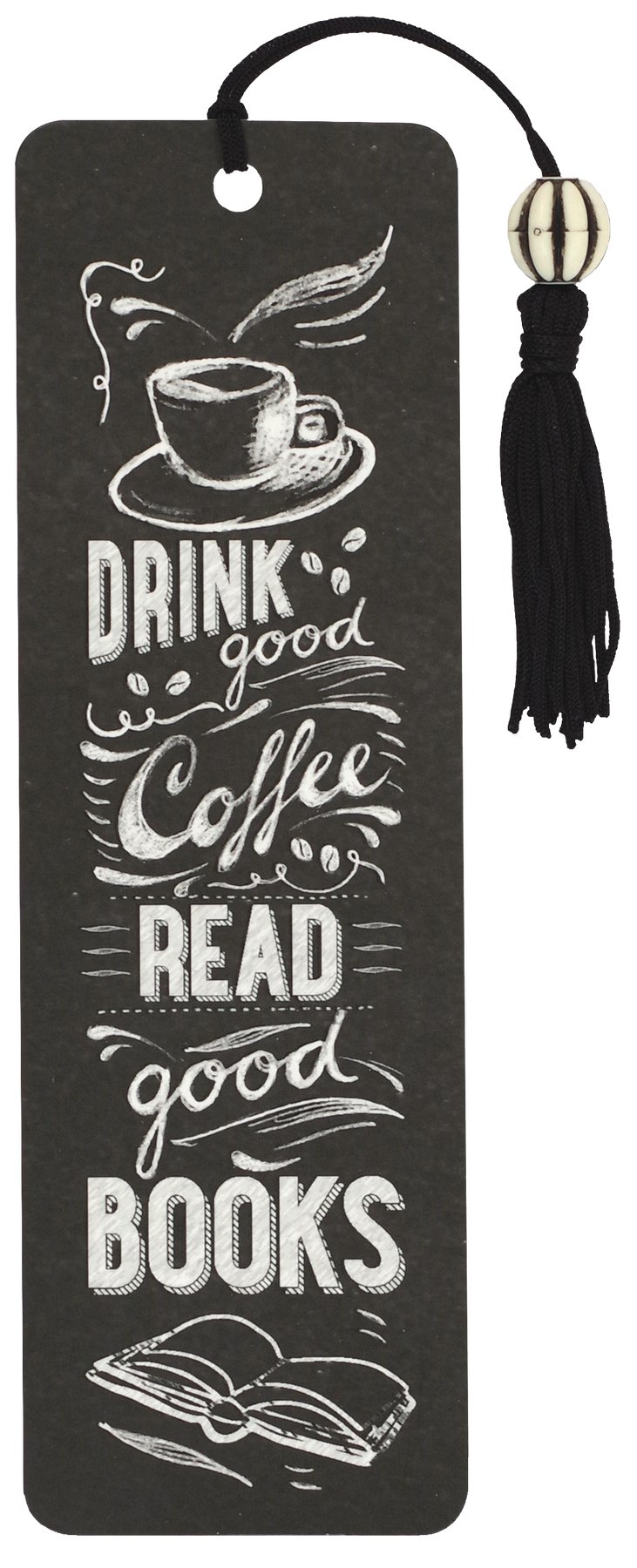 COFFEE & BOOKS BEADED BOOKMARK Bookmarks Peter Pauper Press, Inc.  Paper Skyscraper Gift Shop Charlotte