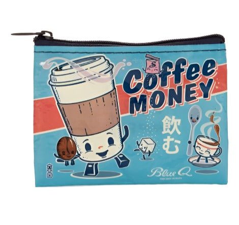 Coffee Money | Coin Purse Coin Purses Blue Q  Paper Skyscraper Gift Shop Charlotte