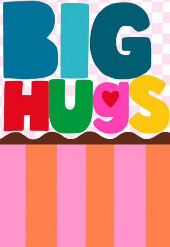 Color Blocks Big Hug Friendship Card Cards Notes & Queries  Paper Skyscraper Gift Shop Charlotte