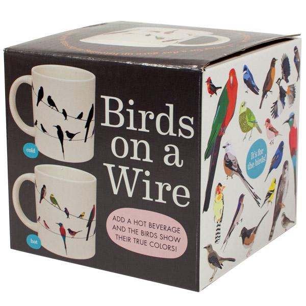 Color Changing Mug | Birds on a Wire Mugs Unemployed Philosophers Guild  Paper Skyscraper Gift Shop Charlotte