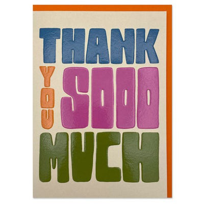 Colorful Tex Thank You Card Cards Notes & Queries  Paper Skyscraper Gift Shop Charlotte