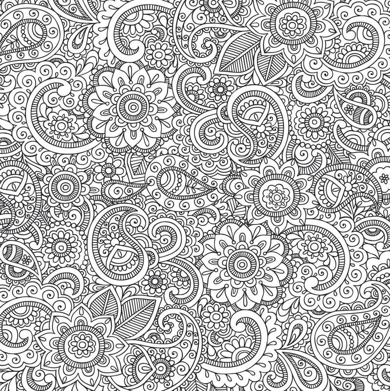 Coloring Book Peaceful Paisleys Art Supplies Peter Pauper Press, Inc.  Paper Skyscraper Gift Shop Charlotte