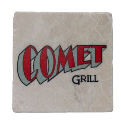 Comet Grill Logo Coaster Coasters Nelson's Gift Wholesale  Paper Skyscraper Gift Shop Charlotte