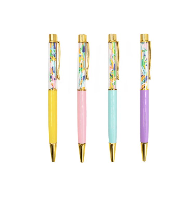 Confetti Pen | Set of 4 Pens NPW  Paper Skyscraper Gift Shop Charlotte