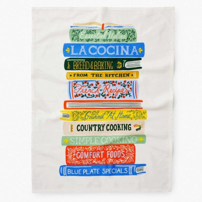 Cookbooks Tea Towel Dish Towels Rifle Paper Co  Paper Skyscraper Gift Shop Charlotte