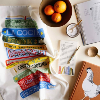 Cookbooks Tea Towel Dish Towels Rifle Paper Co  Paper Skyscraper Gift Shop Charlotte