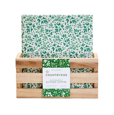 Countryside Multipurpose Kitchen Cloth | Assorted Dishcloths Two's Company  Paper Skyscraper Gift Shop Charlotte