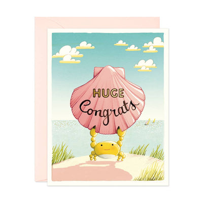 Crab Congrats Greeting Card Cards JooJoo Paper  Paper Skyscraper Gift Shop Charlotte