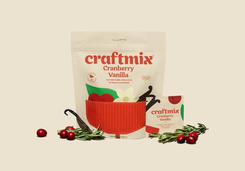 Cranberry Vanilla Cocktail Mixer - 12 Servings Multipack Food - Drink Mixers Craftmix  Paper Skyscraper Gift Shop Charlotte