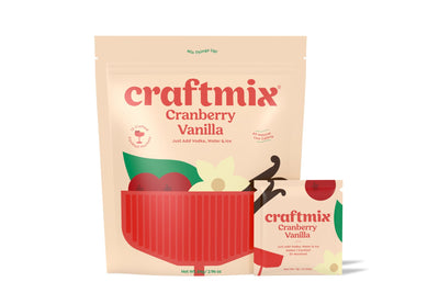 Cranberry Vanilla Cocktail Mixer - 12 Servings Multipack Food - Drink Mixers Craftmix  Paper Skyscraper Gift Shop Charlotte