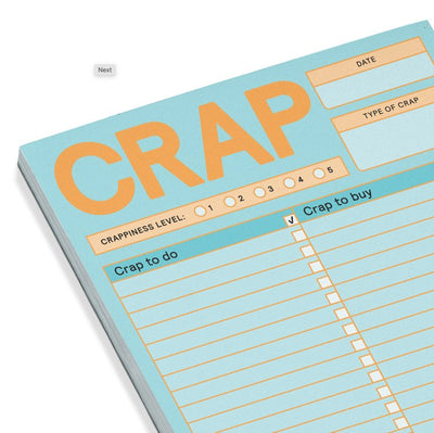 Crap Pad | Pastel Notepads Knock Knock  Paper Skyscraper Gift Shop Charlotte