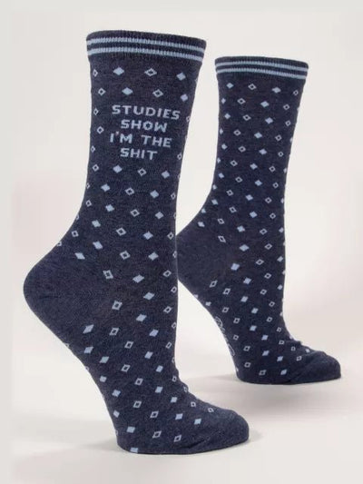 Crew Socks | I'm the Shit Apparel & Accessories - Socks Blue Q Paper Skyscraper Gift Shop Charlotte