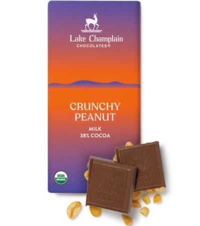 Crunchy Peanut Chocolate Bar Confectionery Lake Champlain Chocolates  Paper Skyscraper Gift Shop Charlotte