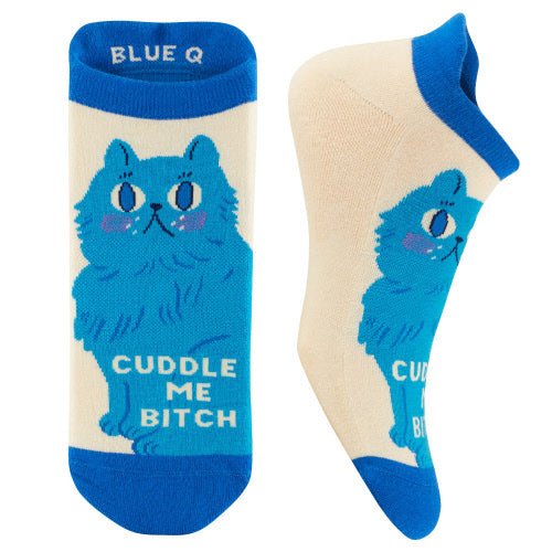 Cuddle Me Sneaker Socks | S/M Socks Blue Q  Paper Skyscraper Gift Shop Charlotte