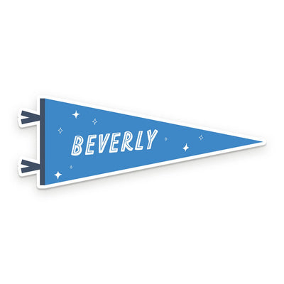 Custom City Pennant Sticker Stickers Ruff House Print Shop  Paper Skyscraper Gift Shop Charlotte