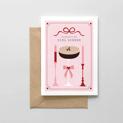 Galentine's Day Girl Dinner Cards Spaghetti & Meatballs Paper Skyscraper Gift Shop Charlotte