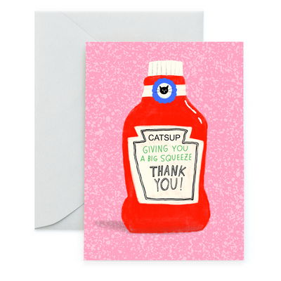 CATSUP - Thank You Card Cards Carolyn Suzuki Paper Skyscraper Gift Shop Charlotte