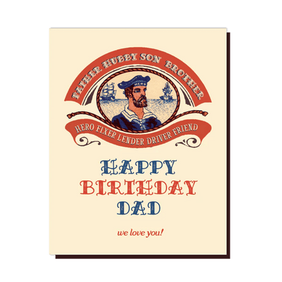 DAD SAILOR BIRTHDAY | Birthday Card Cards OffensiveDelightful  Paper Skyscraper Gift Shop Charlotte