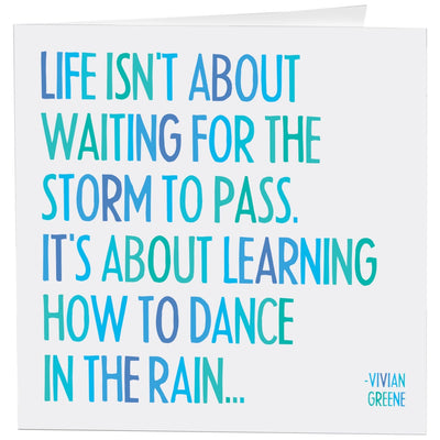 Dance In The Rain Card Cards quotable cards  Paper Skyscraper Gift Shop Charlotte