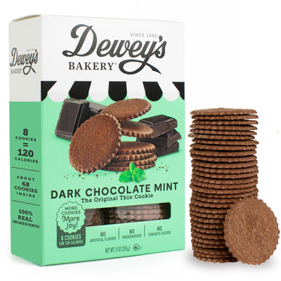 Dark Chocolate Mint Moravian Cookie Thins Food Salem Baking Company  Paper Skyscraper Gift Shop Charlotte