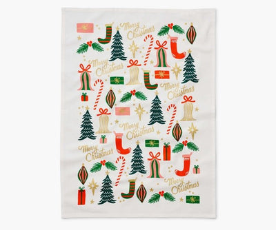 Deck the Halls | Tea Towel  Rifle Paper Co  Paper Skyscraper Gift Shop Charlotte