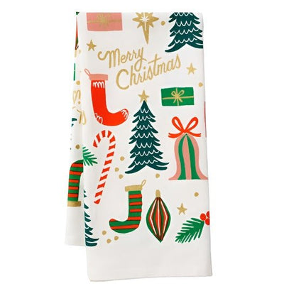 Deck the Halls | Tea Towel  Rifle Paper Co  Paper Skyscraper Gift Shop Charlotte