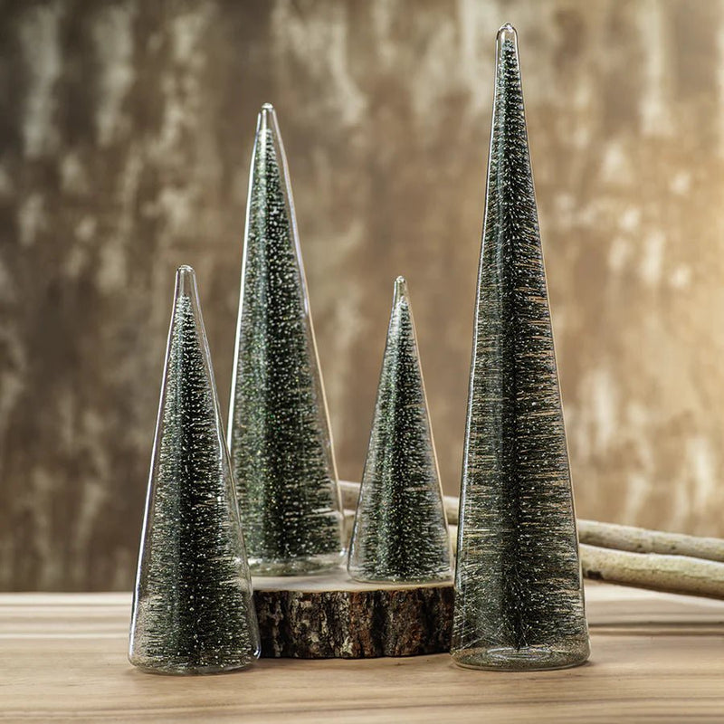 Decorative Green Glitter Tree | Medium Holiday Zodax  Paper Skyscraper Gift Shop Charlotte