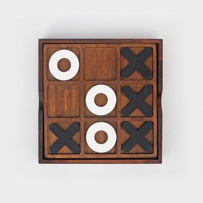 Deluxe Wooden Tic-Tac-Toe board  SUCK UK Ltd - USA  Paper Skyscraper Gift Shop Charlotte