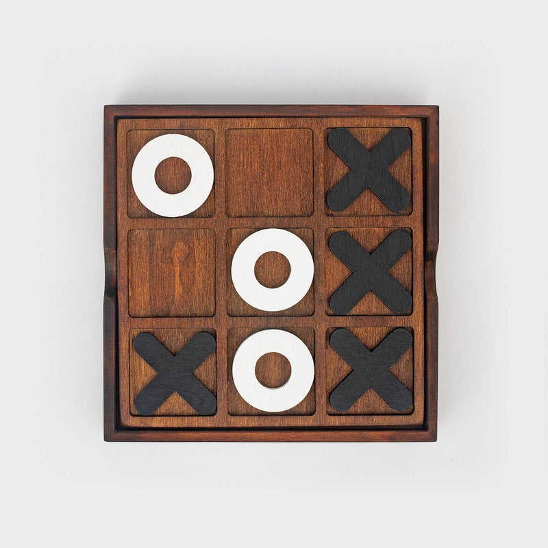 Deluxe Wooden Tic-Tac-Toe board  SUCK UK Ltd - USA  Paper Skyscraper Gift Shop Charlotte