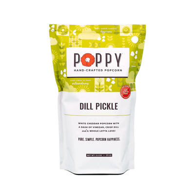 Dill Pickle Popcorn Local Food Poppy Handcrafted Popcorn  Paper Skyscraper Gift Shop Charlotte