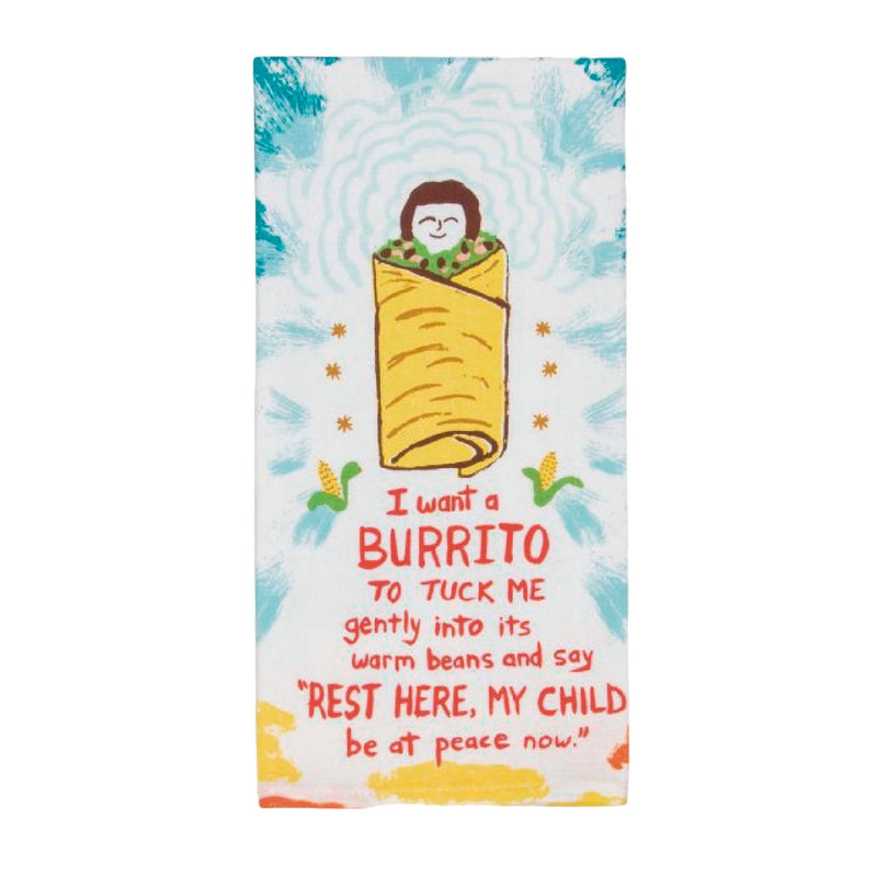 Dish Towel | I Want A Burrito Dish Towels Blue Q  Paper Skyscraper Gift Shop Charlotte