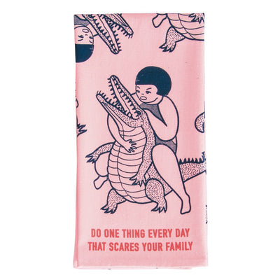 Dish Towel | Scares Your Family Dish Towels Blue Q  Paper Skyscraper Gift Shop Charlotte