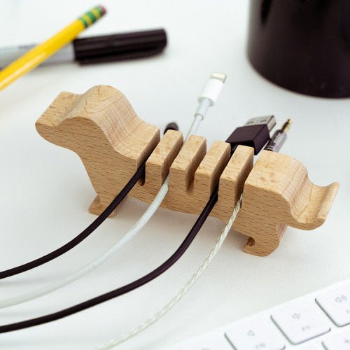 Dog Multi Cord Holder Travel Kikkerland  Paper Skyscraper Gift Shop Charlotte