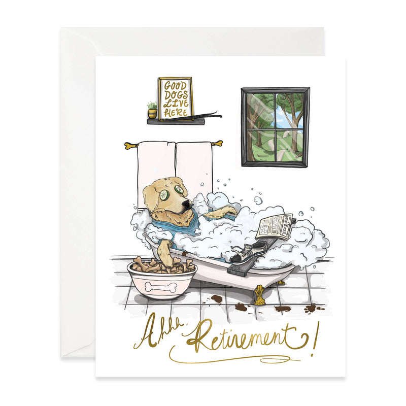 Dog Retirement | Retirement Card Cards Good Juju Ink  Paper Skyscraper Gift Shop Charlotte