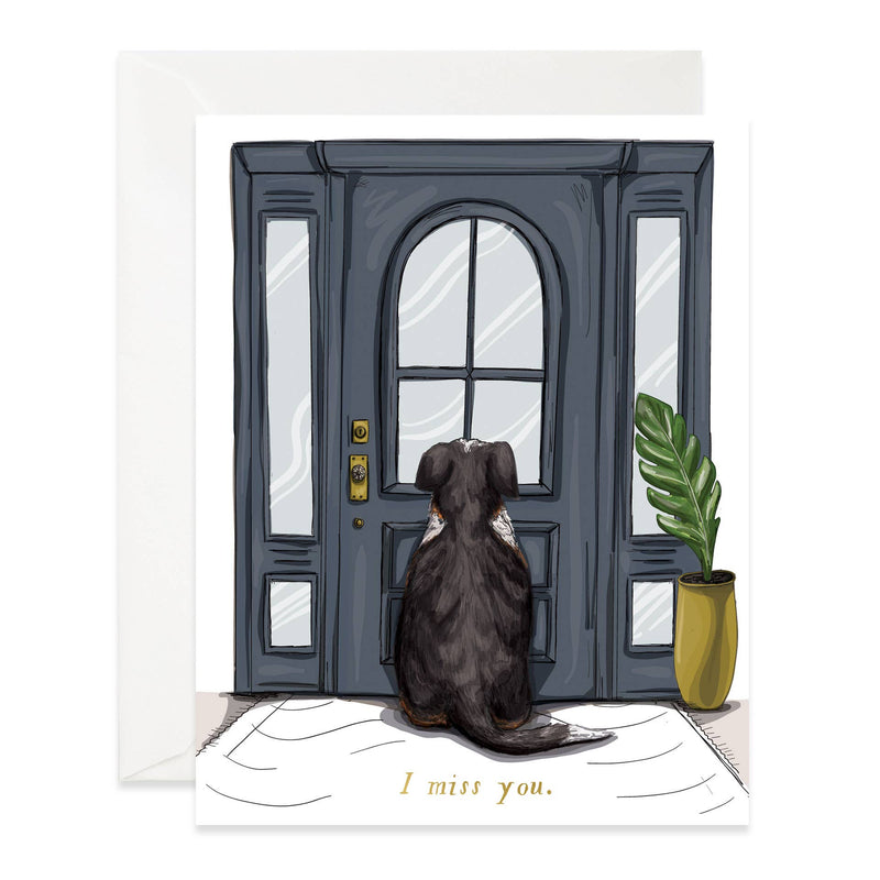 Doggie | Miss You Card Cards Good Juju Ink  Paper Skyscraper Gift Shop Charlotte