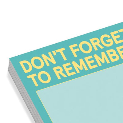 Don't Forget to Remember Sticky Note (Pastel) Home Office Knock Knock  Paper Skyscraper Gift Shop Charlotte