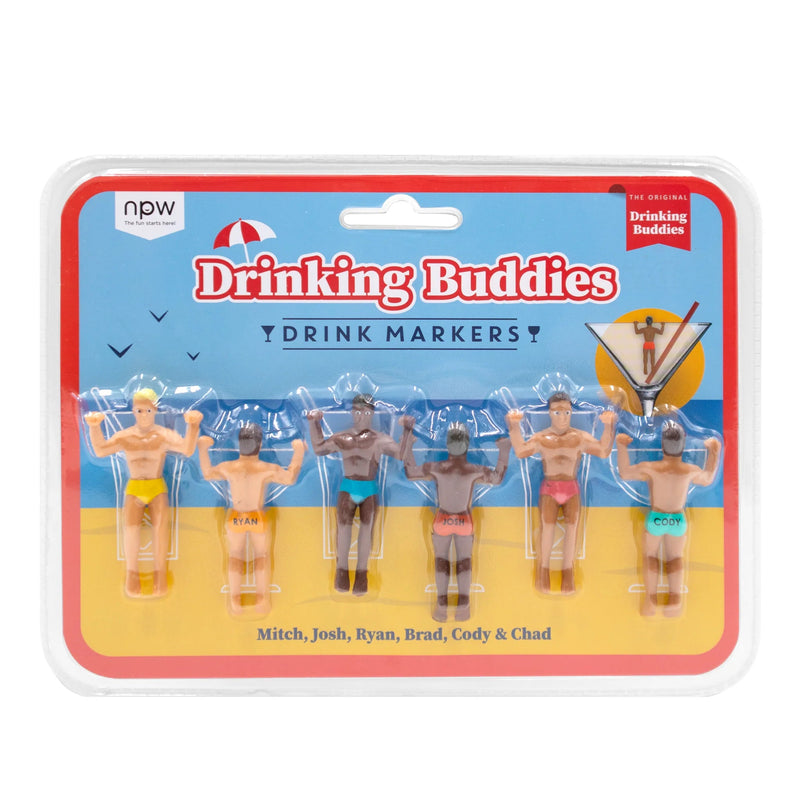 Drinking Buddies Drink Markers  NPW  Paper Skyscraper Gift Shop Charlotte