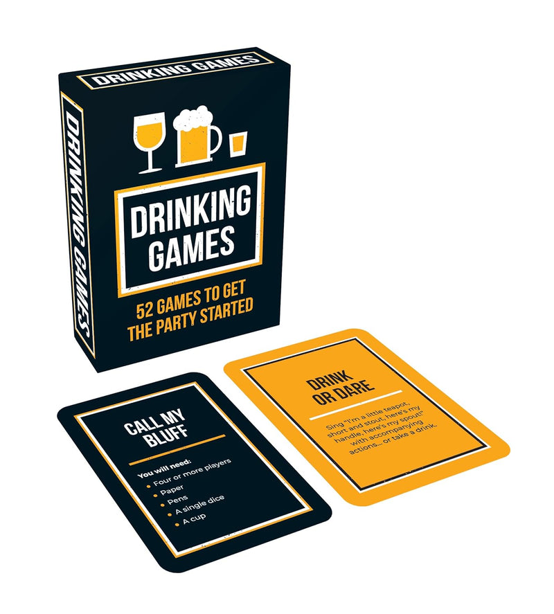 Drinking Games: 52 Games to Get the Party Started Games Hachette  Paper Skyscraper Gift Shop Charlotte