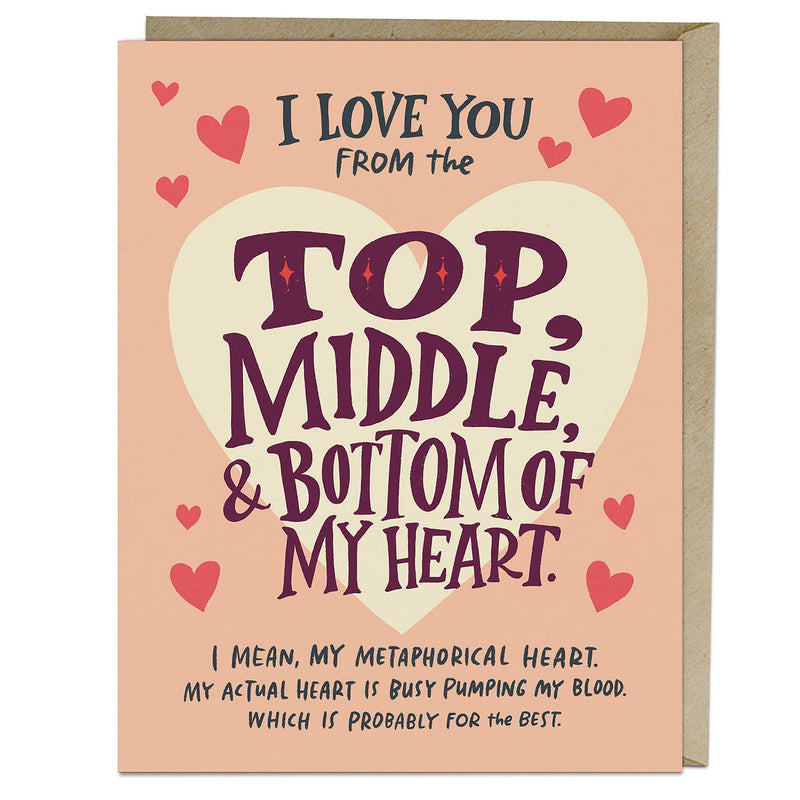 Love You Top Middle Bottom Card Cards Em & Friends Paper Skyscraper Gift Shop Charlotte