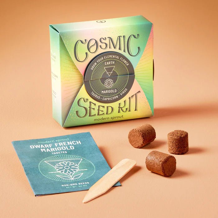 Earth Cosmic Seed Pack Garden Modern Sprout  Paper Skyscraper Gift Shop Charlotte