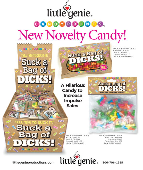 Suck a Bag of Dicks Candy - 3oz Bag  Little Genie  Paper Skyscraper Gift Shop Charlotte