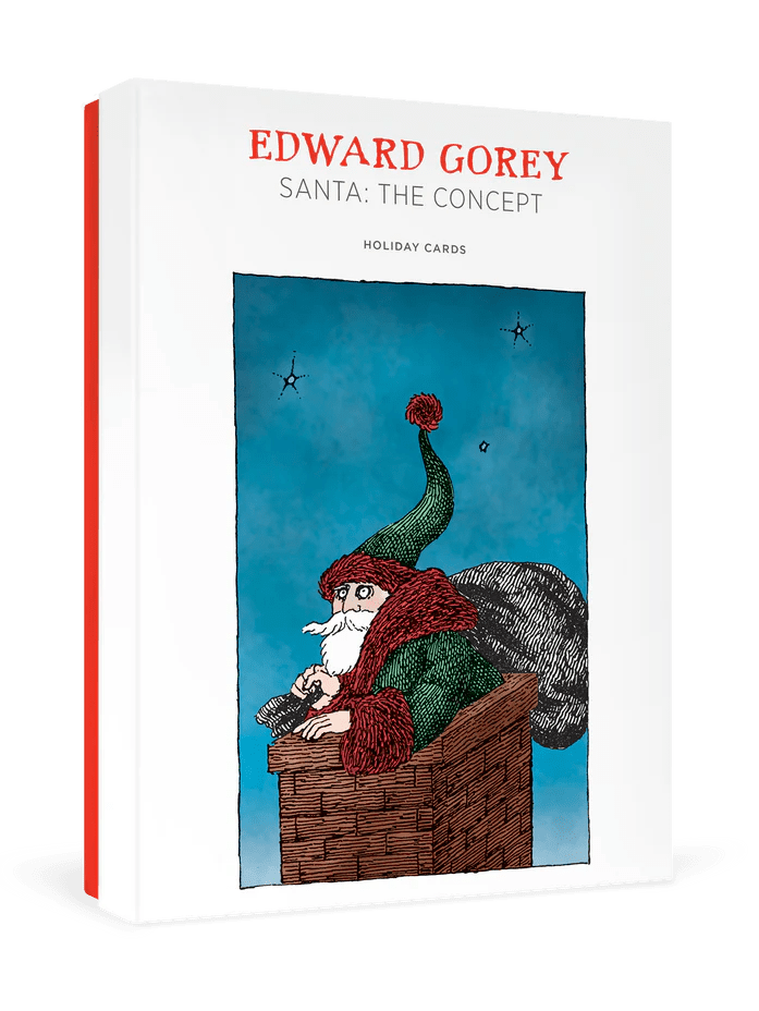 Edward Gorey: Santa: The Concept Holiday Cards Cards Pomegranate  Paper Skyscraper Gift Shop Charlotte