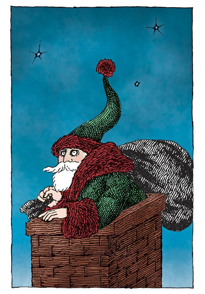 Edward Gorey: Santa: The Concept Holiday Cards Cards Pomegranate  Paper Skyscraper Gift Shop Charlotte