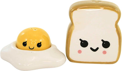 Egg/Toast, Salt & Pepper, Gift Box Ceramic  One Hundred 80 Degrees  Paper Skyscraper Gift Shop Charlotte