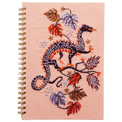 Ember Embroidered Notebook  Danica Studio (Now Designs)  Paper Skyscraper Gift Shop Charlotte