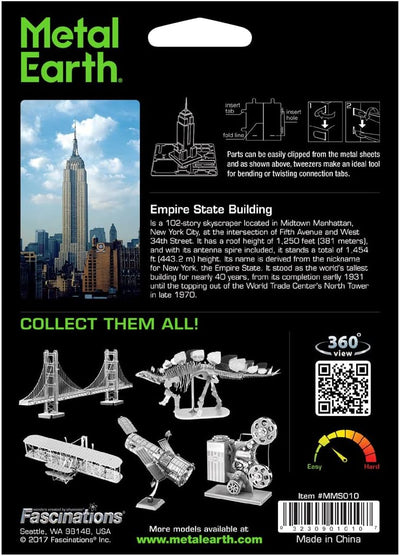 Empire State Building 3D Arts & Crafts Fascinations  Paper Skyscraper Gift Shop Charlotte